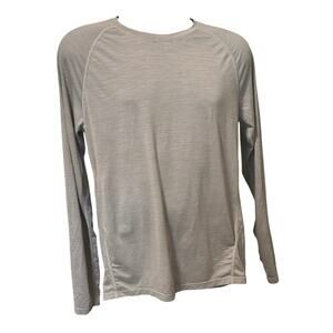 Smartwool Men’s Size M Long Sleeve Base Layer Merino Wool Grey Gorpcore